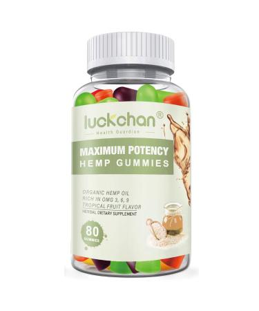 Hemp Gummies High Potency Natural for Adults (Peach)