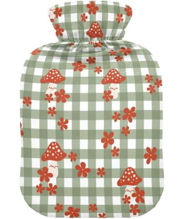 NAANLE DAISY 2L Mushroom Hot Water Bottle with Cover - Transparent Warm Water Bottle for Pain Relief & Thermal Therapy - Ideal for Beds Hands & Feet - Buy Online on GoSupps.com