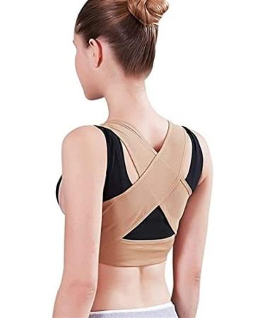 Correction Posture Back Shoulder Posture Corrector Back Support Brace Belt Adjustable Strap Back Straightener Skin Color L Skin Color L