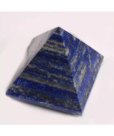 60mm-70mm Natural Lapis Lazuli Quartz Stone Carved Crystal Pyramid for Decoration 1pc Obelisk - Buy Online on GoSupps.com