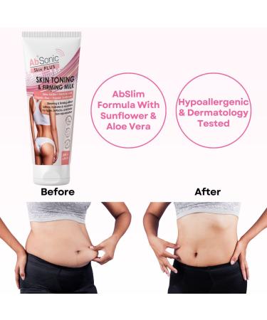 Absonic Skin Firming Milk | Aloe Body Lotion |Cellulite Cream | Fat Burning Skin Firming Lotion | Tones Tightens Belly Butt & Thighs after Weight Loss | Hypoallergenic | Liposuction Effect - Buy Online on GoSupps.com