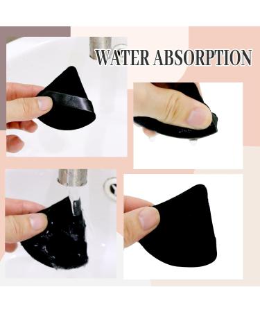 Yoseng 4pcs Powder Puffs for Face - Dual Use Wet and Dry Makeup Puff with Mesh Laundry Bag - 2Pack Black - Buy Online on GoSupps.com
