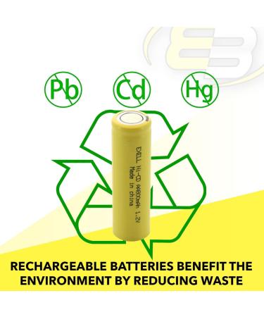 10pc AA 1.2V 800mAh NiCd Rechargeable Batteries - High Power for Telecom UPS Meters & RC Devices - International Shipping Available - Buy Online on GoSupps.com
