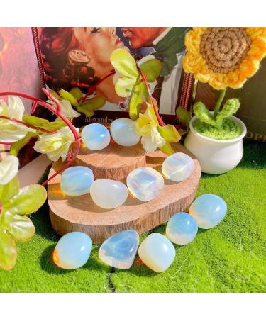 Xiannvxi Opal Crystals - Large Drum Gemstones & Minerals | Hand-Flatterer Mountain Stones for Healing & Decor - Buy Online on GoSupps.com