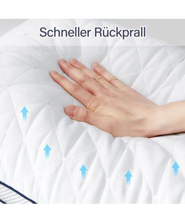 Bedstory 40x80 Pillow Set - 2x950g Microfiber Washable & Breathable Ideal for Allergy Sufferers & Side Sleepers - Buy Online on GoSupps.com