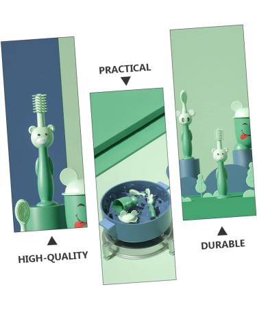 Healeved 3 Sets Children's Toothbrush Set - Infant & Baby Training Toothbrush for Newborns | Soft Bristles & Tooth Cup for Oral Care - Buy Online on GoSupps.com