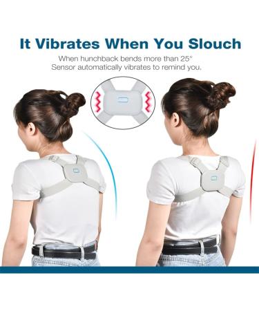 ZUIAI Adjustable Smart Intelligent Posture Corrector Vibration Back Brace Trainer Care(CH) Small As Shown - Buy Online on GoSupps.com