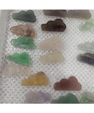 Home Decoration 1PC Natural Colorful Fluorite Cloud Hand Carved Palm Stone ReikiDecor Natural Quartz Crystals Stones ERTEYIN - Buy Online on GoSupps.com