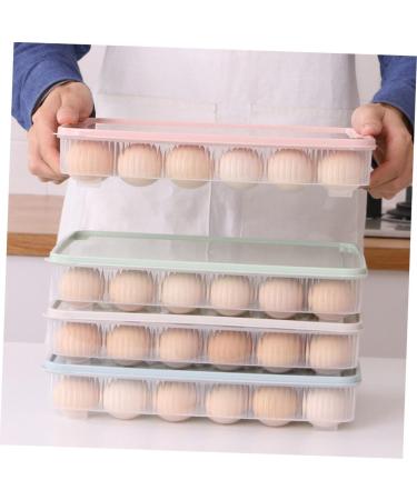 LABRIMP Egg Tray Holder 2pcs Box Egg Storage Box Eggs Beverage Container Household Kitchenware Egg Tray Egg Plate re-usable - Buy Online on GoSupps.com