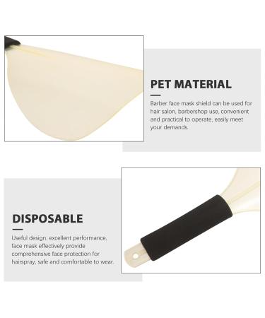 FOMIYES Barber Hair Salon Faces Shield Handheld Hairspray Faces Shield Plastic Hairdressing Haircut Face Mask with Handle for Hair Stylist - Buy Online on GoSupps.com