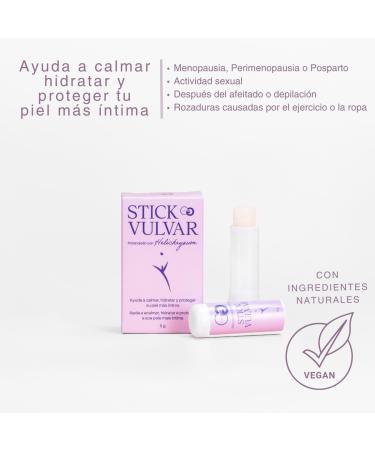 Caestus Pharma SL Vulvar Moisturizing Stick format natural hydration and protection for the female intimate area relief during menopause after birth and after epilation discreet format 5 g - Buy Online on GoSupps.com