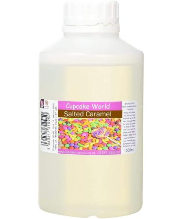 Cupcake World Liquid Baking Food Flavourings Essence Salted Caramel 500ml