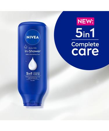  NIVEA NIVEA In the Shower Nourishing Body Milk 400ml moisturizing shower milk skin revitalizer with almond oil for dry skin - Buy Online on GoSupps.com