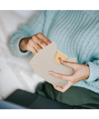 Cabilock Foldable Storage Box Set - 2PC Portable PU Leather Mask Holder Case for Women | Cute Cat Design - Buy Online on GoSupps.com