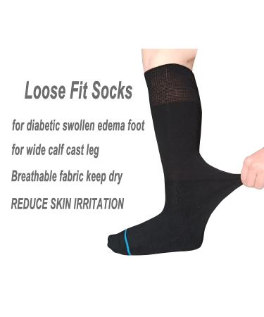 VEIGIKE Walking Boot Socks - Replacement Sock Liner for Orthopedic Walker Brace - Tube Socks for Air Cam Walkers & Fracture Boot Cast - Surgical Leg Cover - Black, 2 Pairs - Buy Online on GoSupps.com