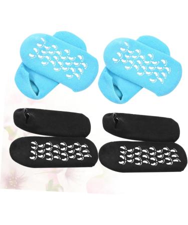 minkissy 2 Pairs Spa Sock Foot Peel Feet Socks for Woman Foot Care Socks Spa Socks Calluses Socks Gel Socks for Women Overnight Moisturizing Gel Socks for Women Moisturize Miss Torn Socks - Buy Online on GoSupps.com
