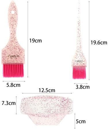 Congguan 3pcs Hair Dye and Bowl Set - Professional Hair Coloring Kit with Brush & Comb for Salon & Home Use (300ml) - Buy Online on GoSupps.com