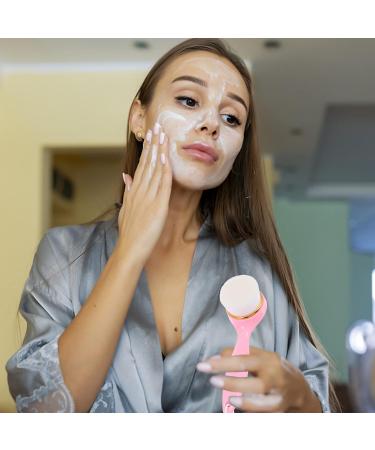 Shop the Best Manual Facial Brush - Pink Exfoliating & Cleansing Tool for Deep Pore Skin Care - Buy Online on GoSupps.com