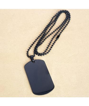 Orthodontist Engraved Black Dog Tag - The Perfect Idea Gifts for Your Orthodontist on Christmas Graduation and Birthdays - Buy Online on GoSupps.com