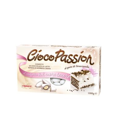CRISPO Crispo Cioco Passion Stracciatella Confetti - White - 3 Packs of 1 kg 3 kg