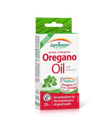 Jamieson Extra Strength Oregano Oil With Vitamin E 25.0 ml (Pack of 1) Package May Vary