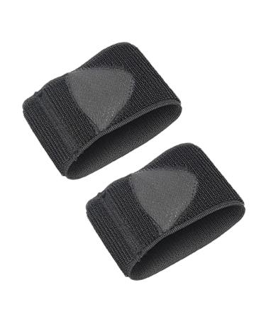FRCOLOR 1 Pair Foot Support Half Pad Arch Support Inserts Flatfoot Correction Cushion Pad Holder Cushioned Plantar Insert Plantar Support Pads Heel Insoles Silicone Soft Foot Protector Black 12.3x8x0.6cm