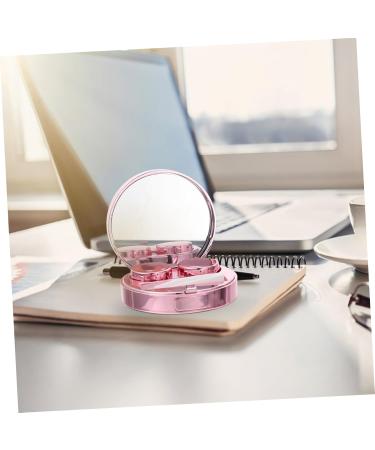 Solustrie Starry Sky Glasses Case & Travel Contact Lens Container Stylish Pink PP Storage Box with Cleaning Kit - Buy Online on GoSupps.com