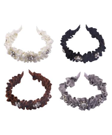 Misgirlot Pearl Headband - Fashion Turban Hair Hoop for Women & Girls (Random Color) - Buy Online on GoSupps.com