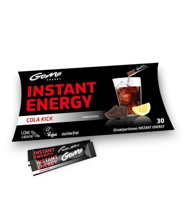 GoMo ENERGY Cola Zero Energy Drink | Improve Physical and Mental Abilities | Super Powerful Energy Booster | Low Calorie Vegan Sugar Free Drink | COLA KICK 30 Servings