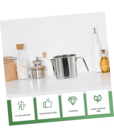 Zerodeko 1pc Soup Oil Separator Pot Kitchen Stainless Strainer Stainless Steel Containers Stainless Steel Pot with Strainer Oil Storage Jug Oil Strainer Oil Rack 304 Stainless Steel Grease - Buy Online on GoSupps.com