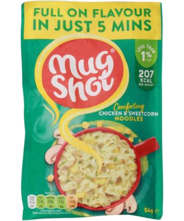 Mugshot Instant Noodles Variety 6 Pack (2 x Sweet & Sour - 67g 2 x Chow Mein - 45g 2 x Chicken Sweetcorn - 54g) - Buy Online on GoSupps.com