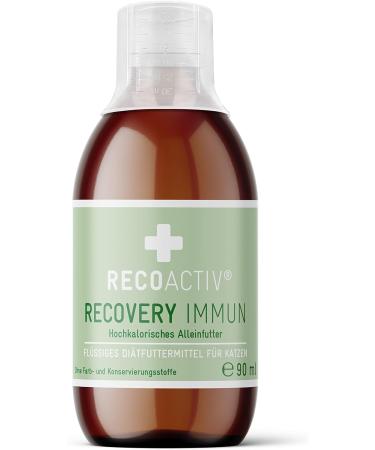 Recoactiv Recovery Immune for Cats - High-Caloric Diet (3 x 90 ml) for Malnutrition Convalescence & Weight Gain - Buy Online on GoSupps.com