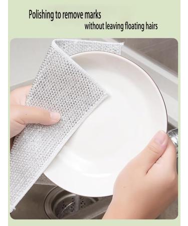 Multipurpose Wire Dishwashing Rags for Wet and Dry Scratch Free Metal Wire Dishwashing Cloth for Dry and Wet Cleaning of Tableware Cabinets Fruit Dishwashing Cloth (5pcs) - Buy Online on GoSupps.com