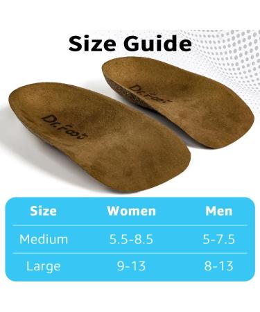 Dr. Foot Heel Cups for Plantar Fasciitis Relief | Heel Cushions for Pain & Heel Spurs | Size L (W 9-13 M 8-13) - Comfort for Men & Women - Buy Online on GoSupps.com