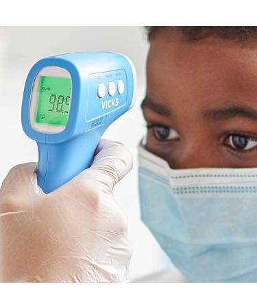 Vicks Non-Contact Infrared Thermometer - Touchless and Fast Forehead, Food, and Bath Thermometer for Adults, Babies, Toddlers, and Kids - Clinically Proven Accuracy - Buy Online on GoSupps.com