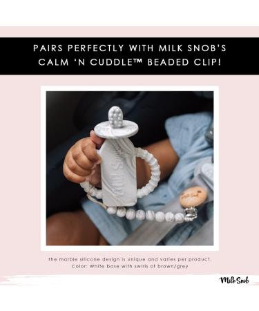 Milk Snob Baby Teether - Food-Grade Silicone Toy for Babies 3+ Months - Easy to Clean - Cookies & Cream Design - Buy Online on GoSupps.com