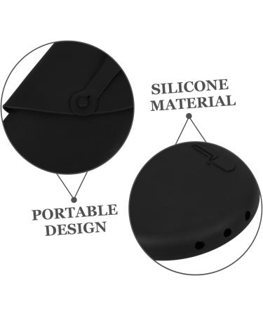 Healeved Curling Iron Storage Bag Curling Iron Case Hair Iron Silicone Bag Silicone Curling Iron Bag Universal Curling Iron Bag Hair Styling Bag Hair Curling Iron Pouch Hair Curler Pouch 29.50X13.50X2.00CM Black - Buy Online on GoSupps.com