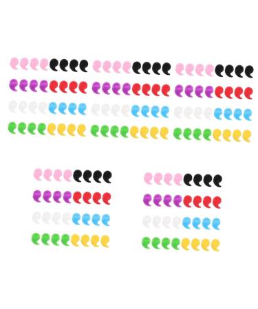Osaladi 80 pair of anti-slip cover for glasses mask band Anti-ear-hook anti-slip holder for glasses anti-glasses holder mask earmist glasses tips boots pebble gel nose pads 2x1.8x0.6cmx5pcs different colors x 5 pieces