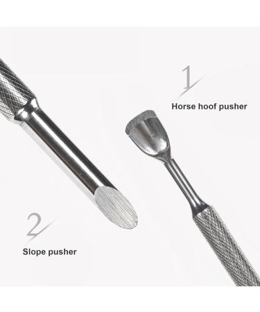 Cuticle Pusher Set Dead Skin Removal Nail Polisher Finger Divider Stainless Steel Set for Home Nail Salon - Buy Online on GoSupps.com