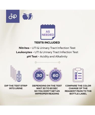 UTI Test Strips Kit - 50 Count for pH, Leukocytes, Nitrites | UTI Testing - Buy Online on GoSupps.com