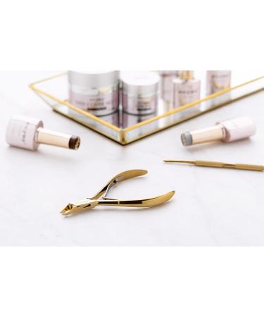 Aba Group Golden Cuticle Nippers with Two Springs 3 mm (1124) Cuticle Cutter Cuticle Nippers Stainless Steel with Sharp and Smooth Cut Fine for Removing Excess - Buy Online on GoSupps.com