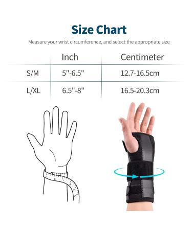 Apasiri Wrist Brace for Right/Left Hand Wrist Support with Aluminum Bar and Soft Padding for Canal - Buy Online on GoSupps.com