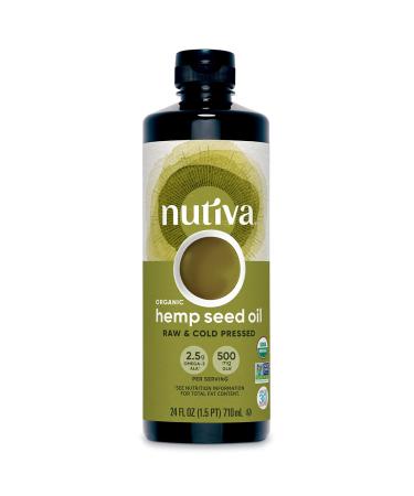 Nutiva Organic Hemp Oil Cold Pressed 24 fl oz (710 ml)