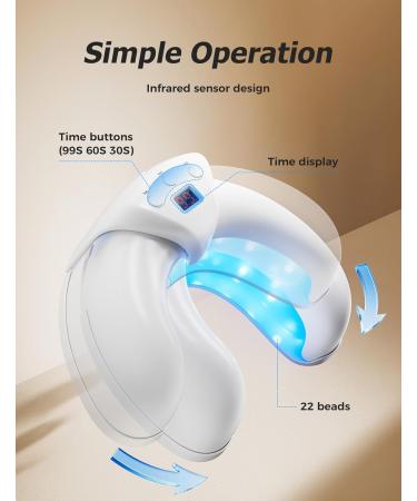 Nail Fungus Light Device for Fast Home Treatment | Repair Discolored Nails & Treat Onychomycosis Safely - International Shipping Available - Buy Online on GoSupps.com