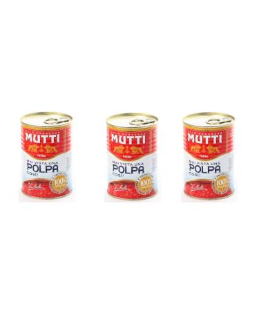 Mutti finement hach Tomates 3 x 400g Tomate 400 g (Lot de 3)