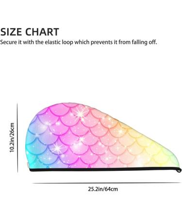 Fish Scale Coral Velvet Quick Dry Hair Cap for Women | Anti-Frizz Turban for Long Thick Hair | Strong Water Absorption Bath & Shower Towel - Buy Online on GoSupps.com