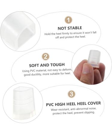 NOLITOY Heels Protectors - Anti-Slip Protective Covers for Heels | White 2.2x1.7cm | International Shipping Available - Buy Online on GoSupps.com