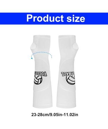 Homury Volleyball Arm Sleeves for Women - Compression Support with Protective Pads & Thumb Hole - Buy Online on GoSupps.com