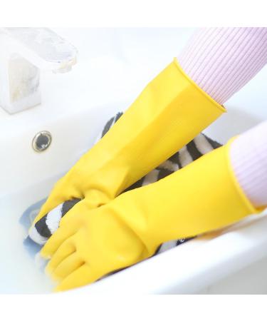 Thickened oxford latex gloves housework dishwashing rubber plastic kitchen rubber cow tendon gloves 90 grams of extra thick M medium - Buy Online on GoSupps.com