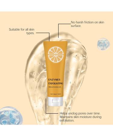 Gel exfoliant enzymatique l'orange pour le visage et le corps gel exfoliant purifiant doux illumine et adoucit la peau nettoie les pores et limine les points noirs parfum rafra chissant (6pcs) - Buy Online on GoSupps.com